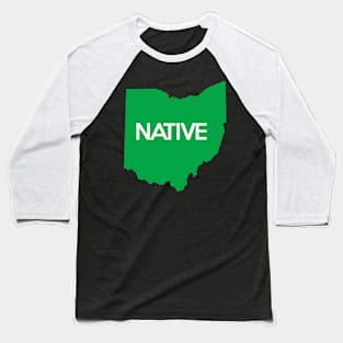 Ohio Native OH Green Baseball T-Shirt